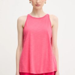 United Colors of Benetton top culoarea roz