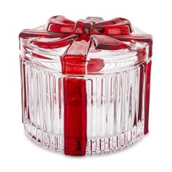 recipient cu capac 6 x 8 x 8 cm culoarea transparent-Decorațiuni de Crăciun